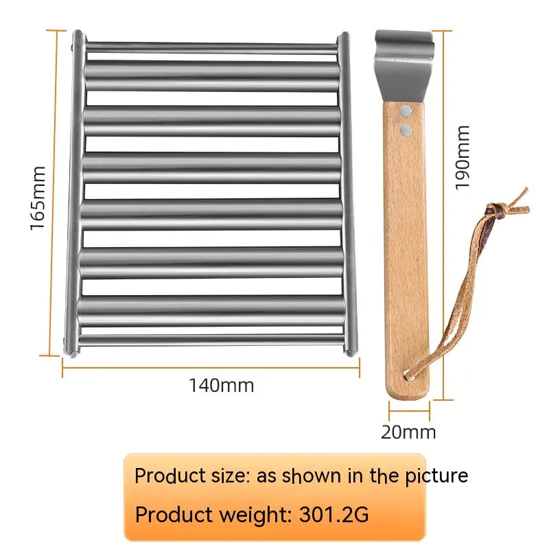 Removable Stainless Steel Hot Dog Roasting Rack