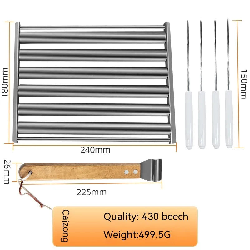 Removable Stainless Steel Hot Dog Roasting Rack